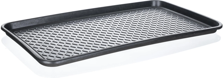 Batų nuvarvėjimo padėklas 75 × 38 cm, juodas plastikas