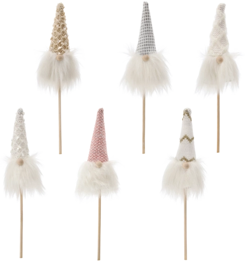 Kalėdinis nykštukas ant smeigtuko į vazoną 24 cm