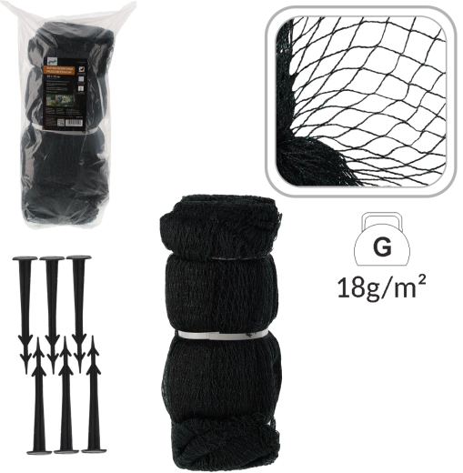 Bird Netting 10 × 15 m with 20 Plastic Pegs