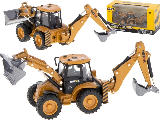 Metalinis ekskavatoriaus-krautuvo modelis su judančiais kaušais 1:50 H-TOYS