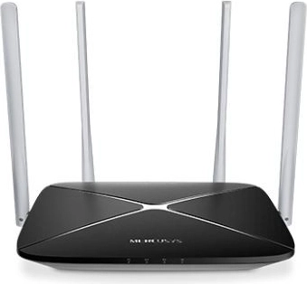 Mercusys AC12 AC1200 dviejų dažnių Wi‑Fi maršrutizatorius (1× WAN, 3× LAN)