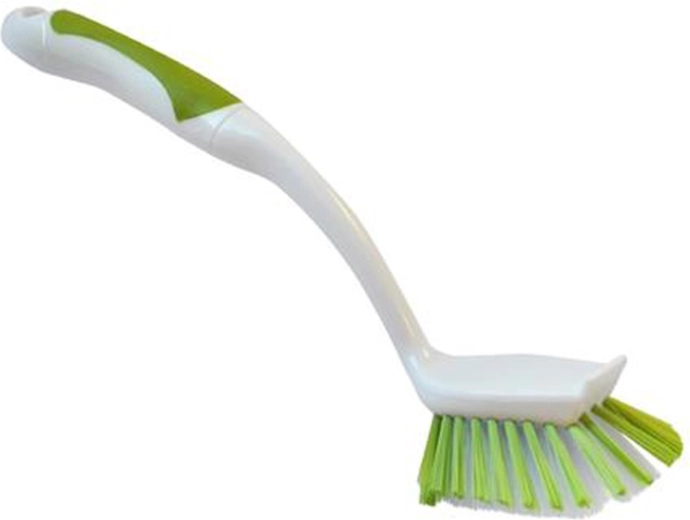 Oval dish brush TORO, white-green