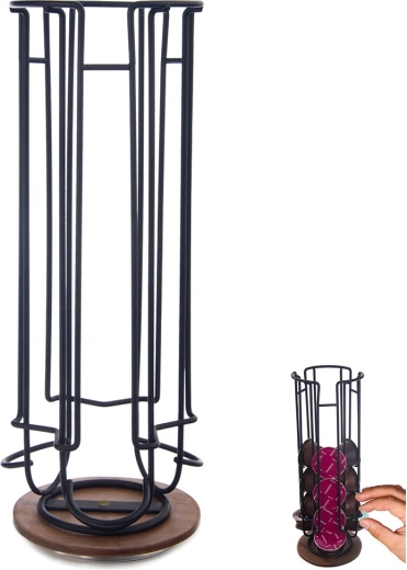 RADKA Rotating Metal Coffee Capsule Stand, 33.5 cm