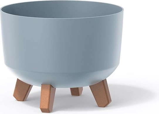 Gracia Standard Flower Pot 20 cm – light gray plastic plant cover