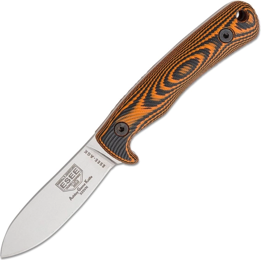 Medžioklinis peilis ESEE AGK su CPM S35VN geležte, stonewash, G10 rankena