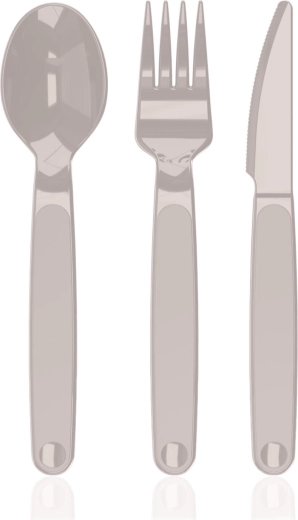 LATTE CULINARIA plastic cutlery set, 3 pieces