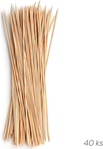 Pointed skewers for kebabs 27 cm, 40 pcs