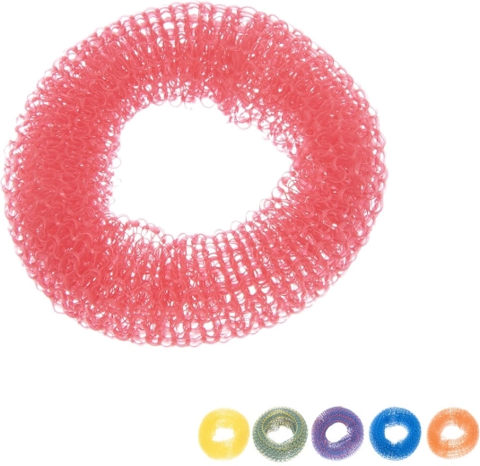 Nylon dish scrubber 7.5 cm, assorted colors, 1 pc