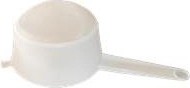 Plastic kitchen strainer with fine mesh 9 cm