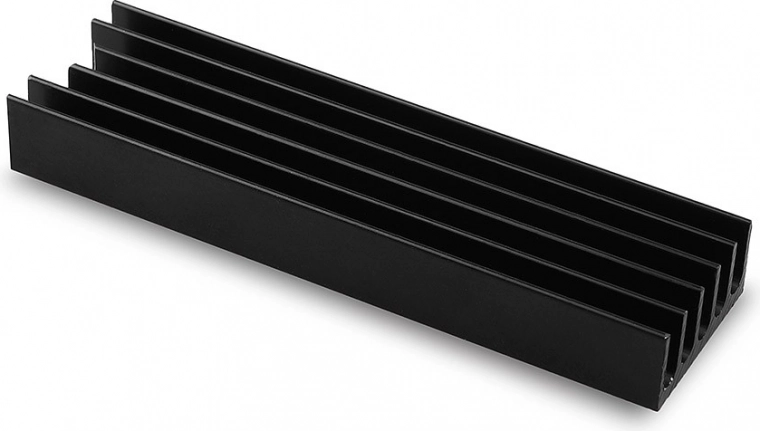 Passive aluminum heatsink for M.2 SSD 10 mm