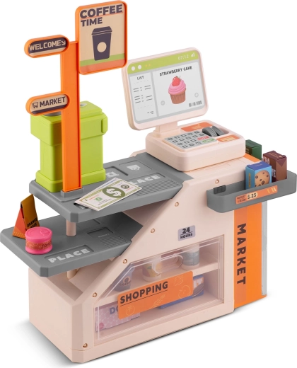 Scanner with LED and sound for realistic checkout