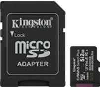 MicroSD Memory Card 512GB Canvas Select+ with Adapter