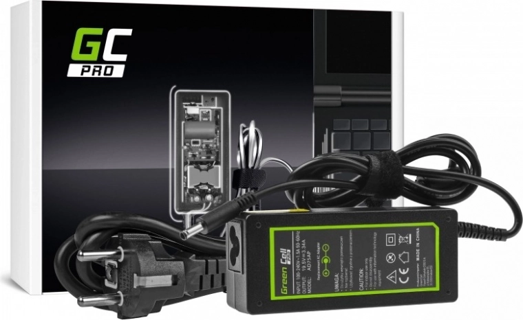 Green Cell PRO Charger 65W 19.5V 3.34A for DELL (4.5 × 3.0 mm)
