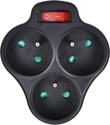 3 sockets in a compact design