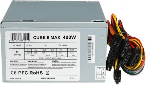 Maitinimo šaltinis Cube II 400W su 12 cm ventiliatoriumi