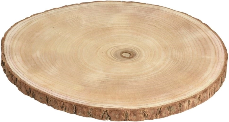Medinis padėklas su žieve 32–37 cm