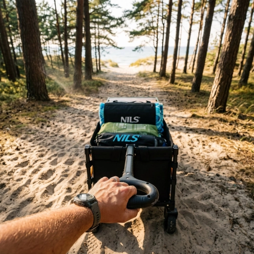 Comfortable pulling thanks to the adjustable handle