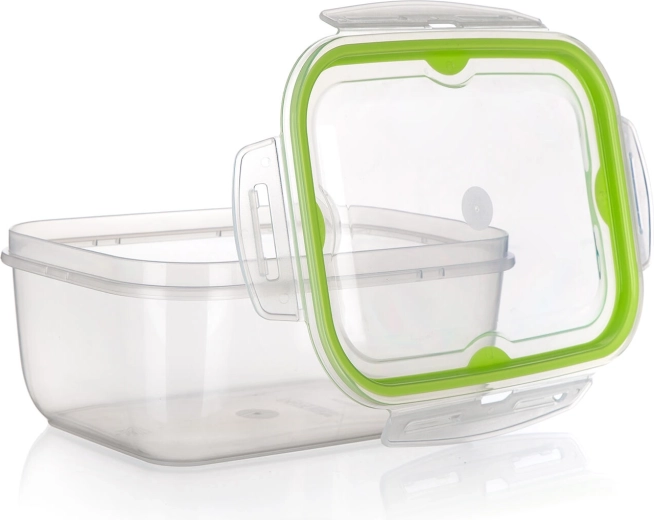 Plastikinė maisto dėžutė Cadenza 4 l su „click“ uždarymu, skaidri