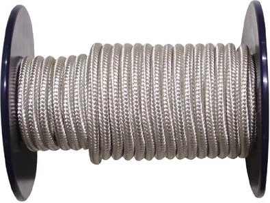 Poliamidinis pintas lynas su šerdimi 8 mm, baltas, 100 m