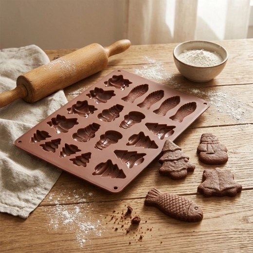 Flexible non-stick silicone for easy release