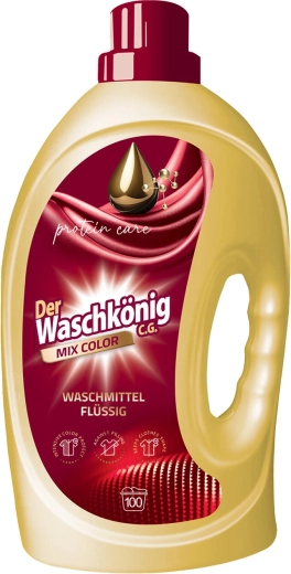 Skalbimo gelis Waschkönig Color 3 l (100 dozių)