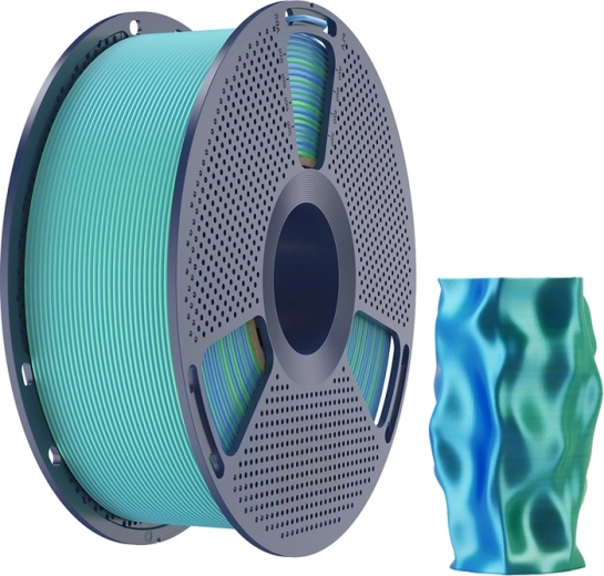 Dvispalvis multi-color efektas ryškiems atspaudams