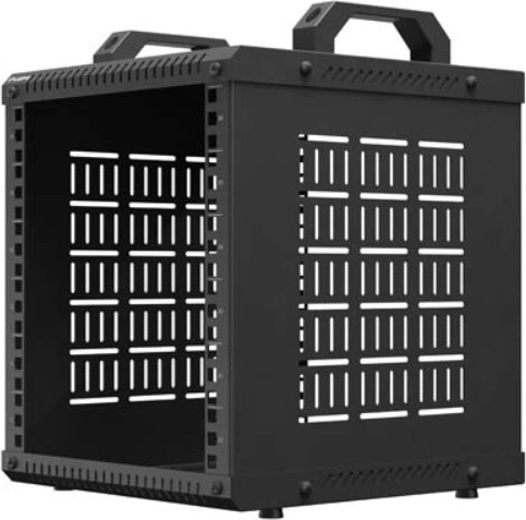 Lanberg atvira rack spinta 10" 6U 280 x 300 mm juoda