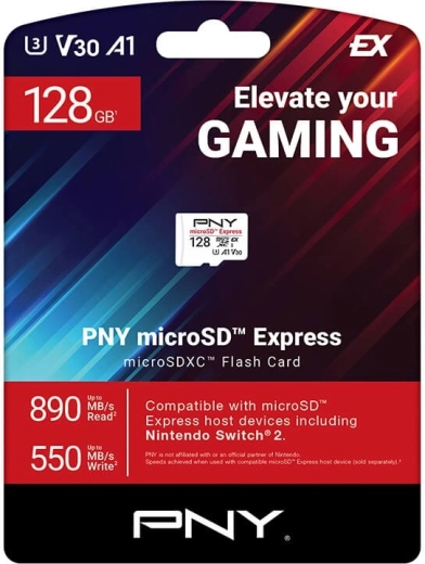 PNY microSD Express card 128 GB - 1 piece