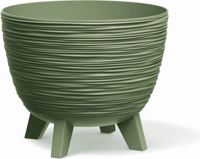 Furu Square Planter 39.5 × 39.5 × 75.5 cm, earthy green