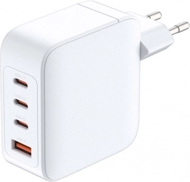 GaN 140 W Charger with 3× USB-C and 1× USB-A