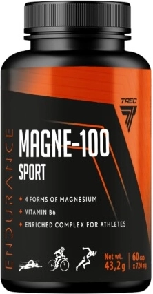 Trec Endurance Magne–100 Sport 60 kapsulių