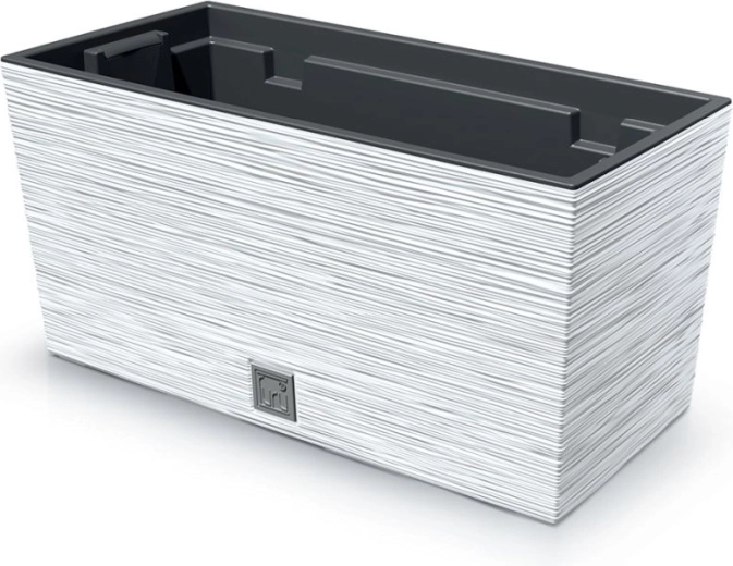 Textured Planter Box Furu Case 39.5 cm – White