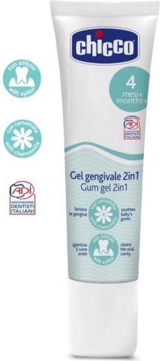 Chicco raminamasis ir valantis dantų gelis vaikams 30 ml