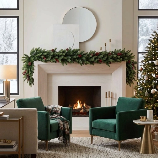 Decoration that stands out on the fireplace mantel