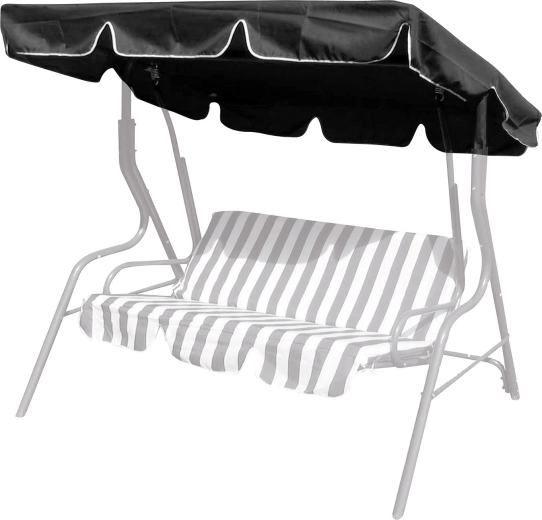 Sodo supynių stogelis 163 × 110 cm, antracito spalvos