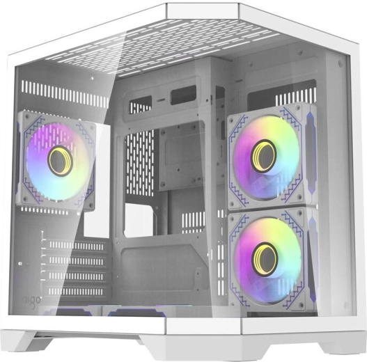 Computer Case White Darkflash FT350 with 5 aRGB Fans