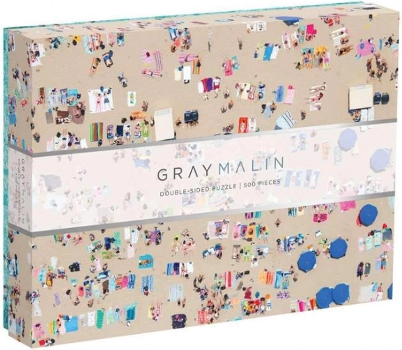 Dvipusė dėlionė Gray Malin paplūdimys, 500 detalių