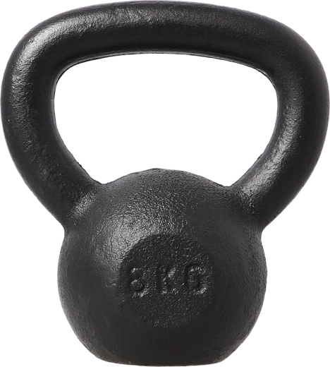 Ketaus kettlebellas HMS 8 kg, juodas