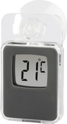 Window Digital Thermometer In/Out gray