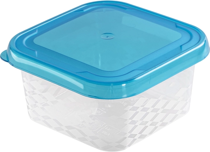 Blue Box kvadratinė maisto dėžutė 0,25 l, mėlyna