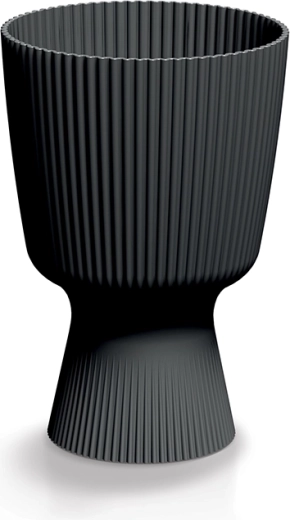 Milly Round Flower Pot 14.6 cm, Coal