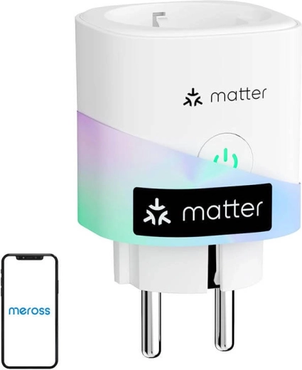 Išmanusis kištukinis lizdas su energijos sąnaudų matavimu MEROSS (Matter)