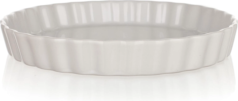 Apvali kepimo forma Culinaria balta 28,5 cm