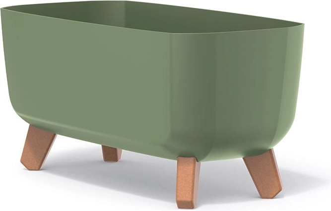 Gracia Case Planter with Legs 39 cm – Earthy Green