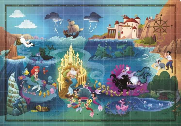 Puzzle Story Maps The Little Mermaid 1000 pieces