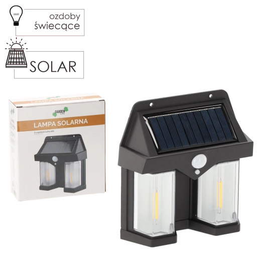Solar Wall LED Light with Motion Sensor
