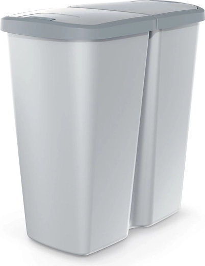 Šiukšliadėžė Prosperplast Compacta Duo 45 l atliekų rūšiavimui