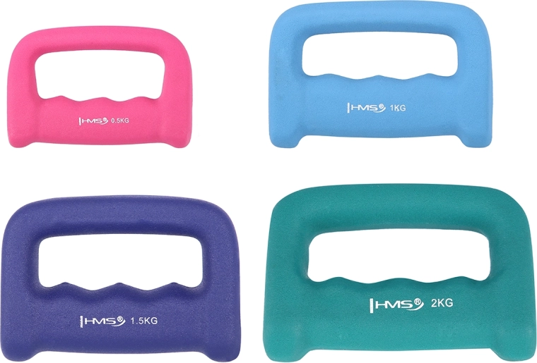 Neoprene dumbbell with handle 0.5 kg HMS