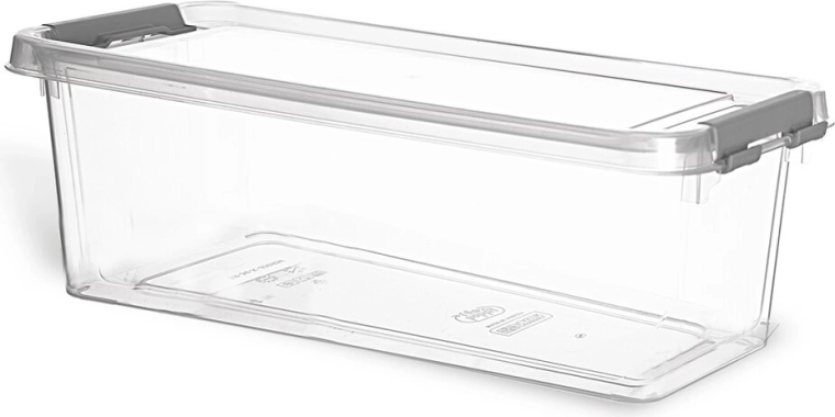 Plastikinė dėžutė su dangteliu Multi Long 1,2 l