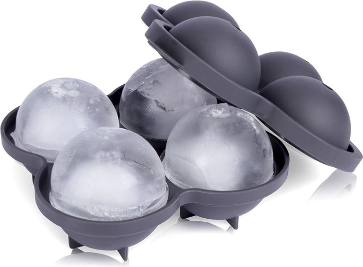 Silikoninė forma ledo rutuliams 4 vnt., skersmuo 8 cm